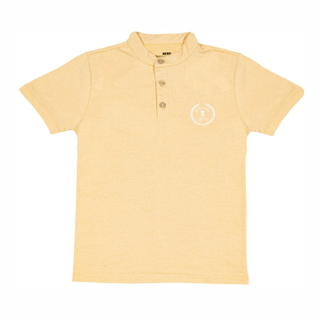 Bodycare Boys Collar Neck Half Sleeves Solid Tshirt