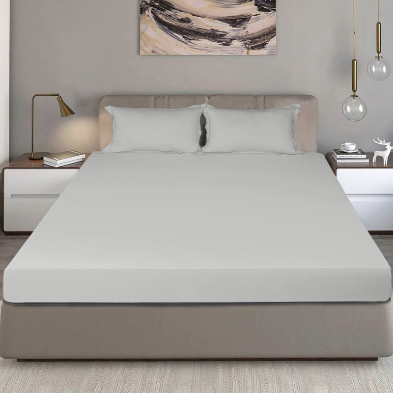 King Size Cotton Fitted Bedsheet Midnight Blue - Bodycare