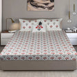King Size Cotton Fitted Bedsheet Handblock Floral - Bodycare