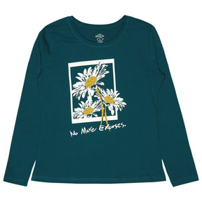Women 100% Cotton T-Shirt Round Neck Full Sleeves - Bodycare
