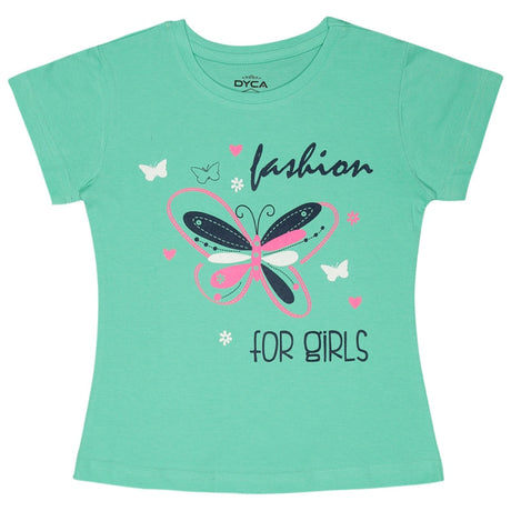 Dyca Girls Round Neck Half Sleeves Tshirt
