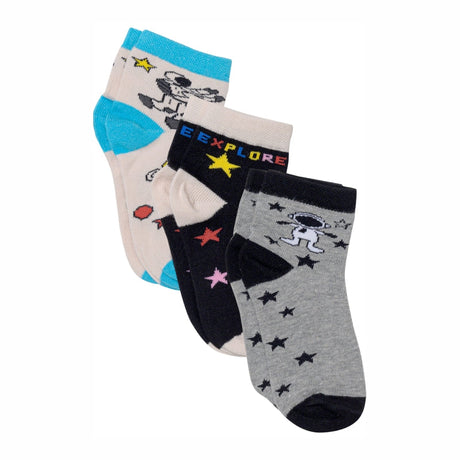 Bodycare Boys Printed Socks Pack Of 3