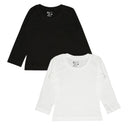 Bodycare Girls Round Neck Full Sleeves Solid Tshirt Pack Of 2