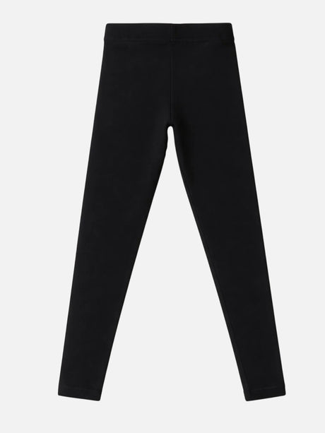 Girls Cotton Spandex Leggings Slim Fit Stretch Pack of 2