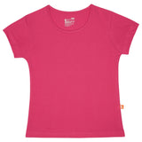 Bodycare Girls Cotton Round Neck Half Sleeves Tshirt Pack Of 2