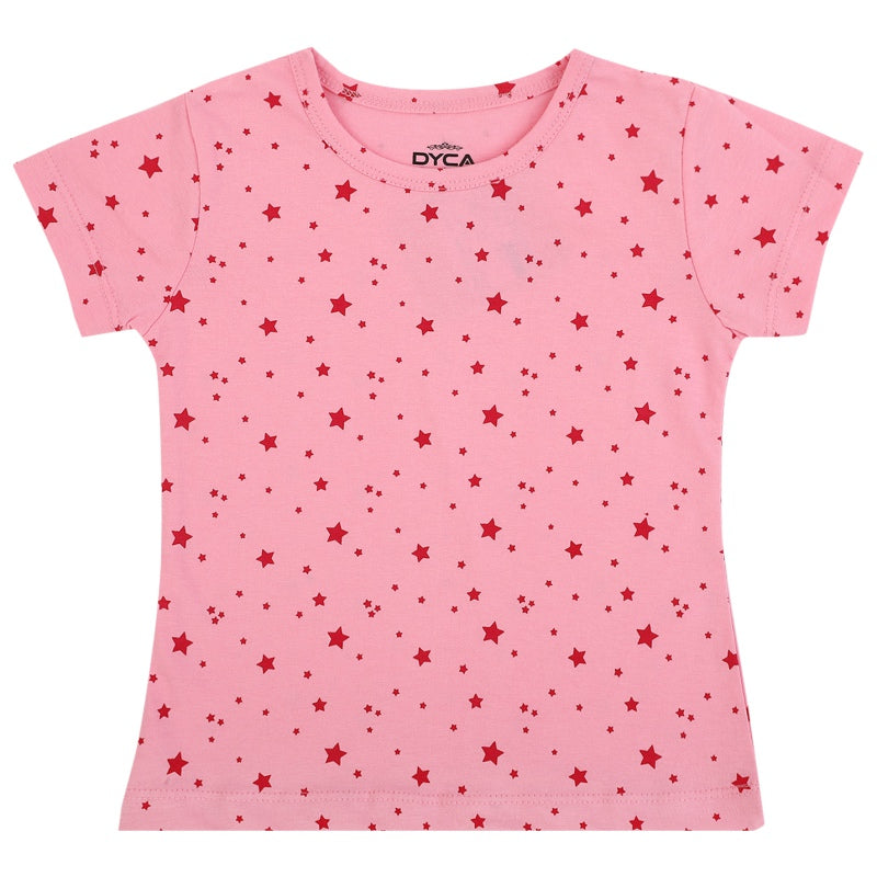 DYCA Girls Round Neck Half Sleeves T-Shirt