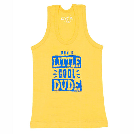 Boys 100% Cotton Vest Round Neck Sleeveless Pack of 4