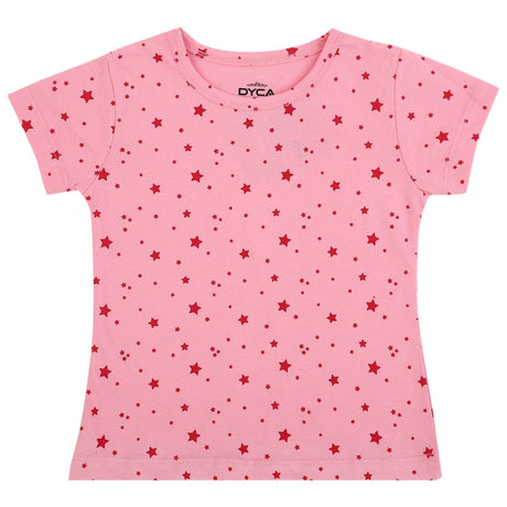 DYCA Girls Tshirt Round Neck Half Sleeves Pack Of 2