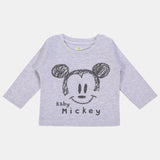 Baby Boys Mickey & Friends T-Shirt Round Neck Full Sleeves - Bodycare