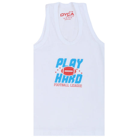 Boys Vest Round Neck Sleeveless Pack of 4
