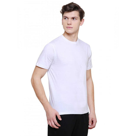 Men 100% Cotton T-Shirt Round Neck Half Sleeves