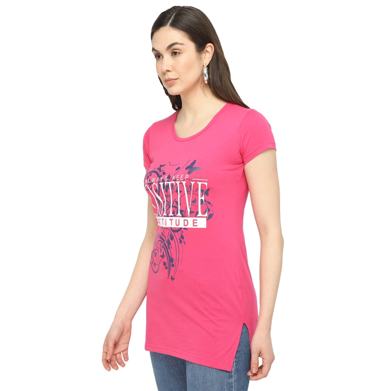 DYCA Women T-shirt Round Neck Half Sleeves