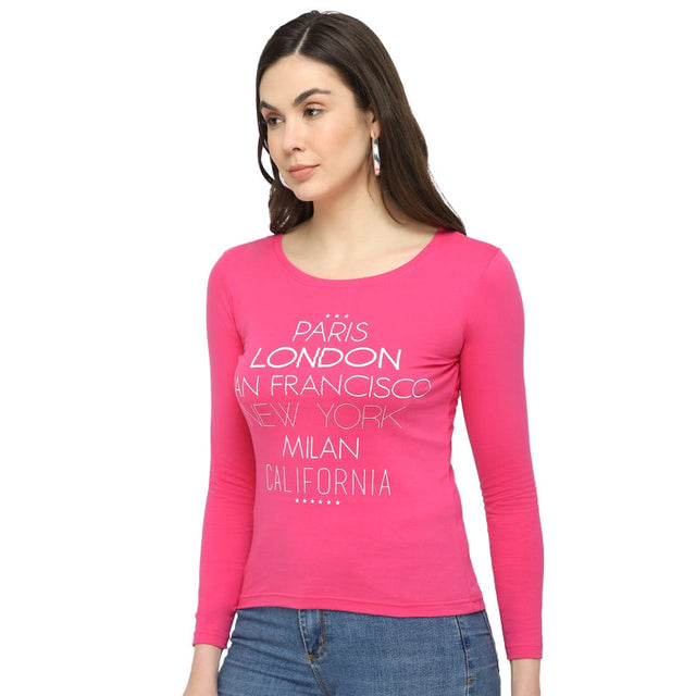 Women 100% Cotton T-Shirt Round Neck - Bodycare