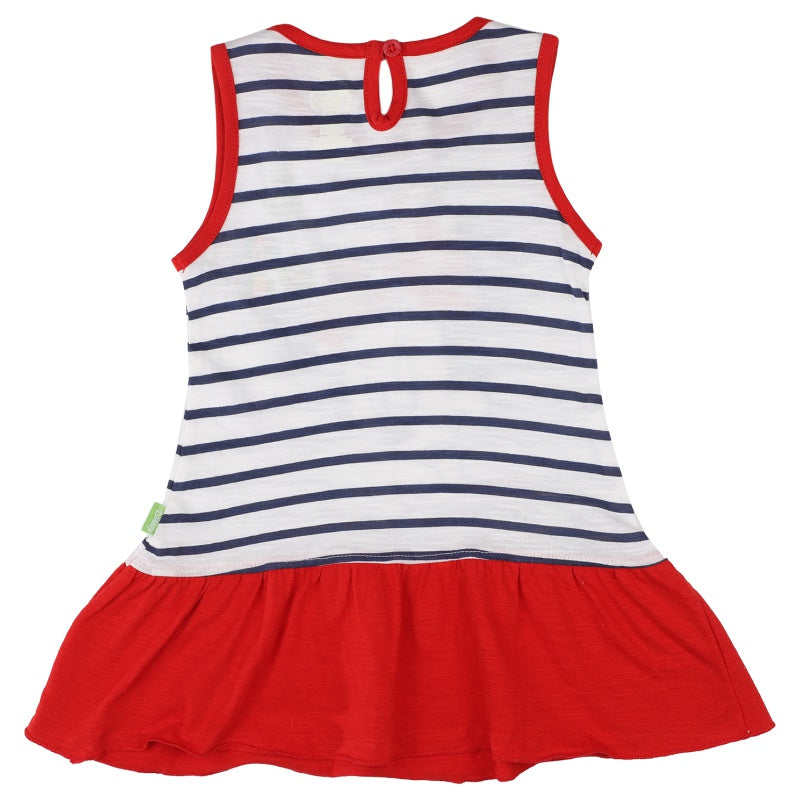 Bodycare Minnie & Friends Girls Cotton Frock Round Neck Sleeveless