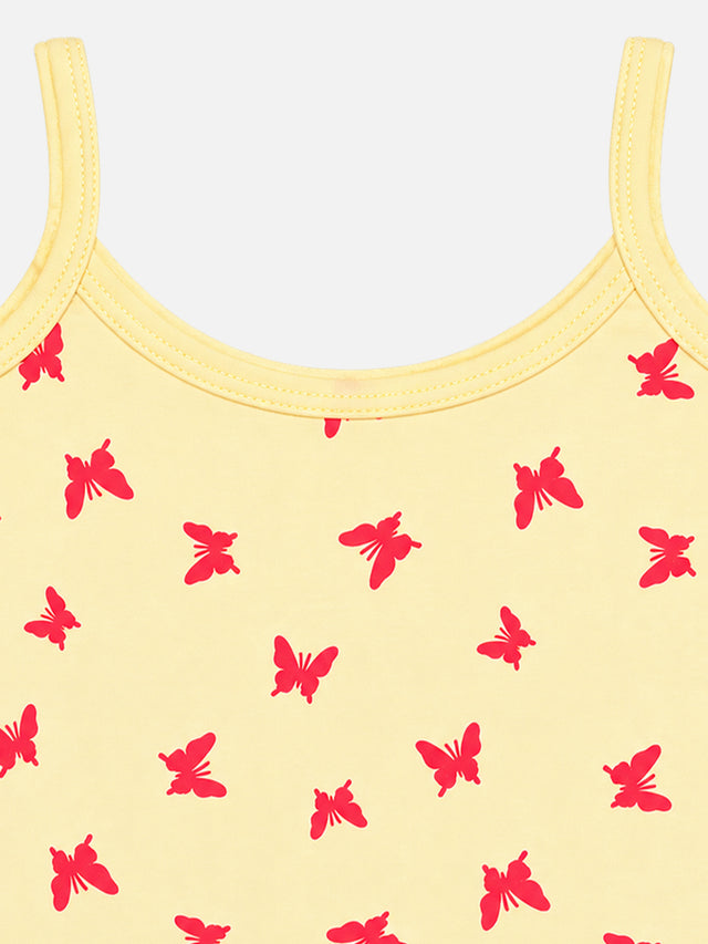 Baby Girls 100% Cotton Camisole Sleeveless Vest for Soft Breathable Everyday Comfort and Easy Layering - Pack of 3