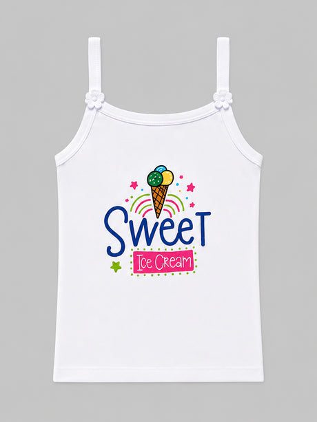 Girls Vest Dori Neck Sleeveless Pack of 4