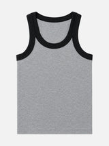 Boys Cotton Rib Round Neck Sleeveless Innerwear Vest for Everyday Comfort and Regular Use - Pack of 4