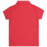 DYCA Girls Tshirt Collar Half Sleeves Solid