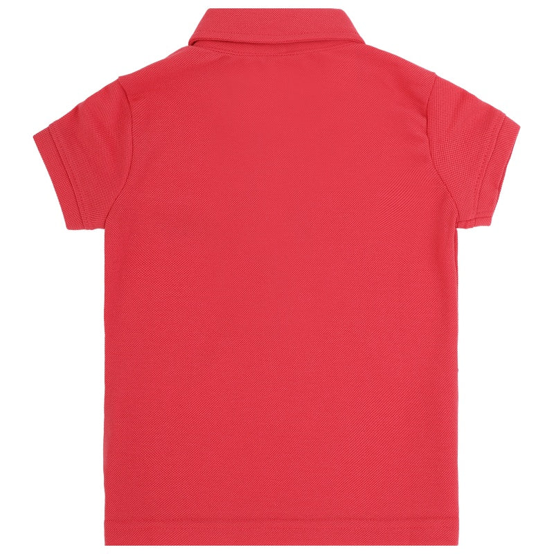 DYCA Girls Tshirt Collar Half Sleeves Solid