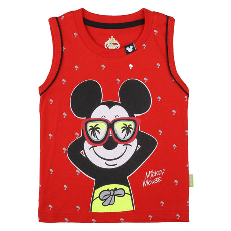 Bodycare Mickey & Friends Boys Cotton Sets Round Neck Sleeveless