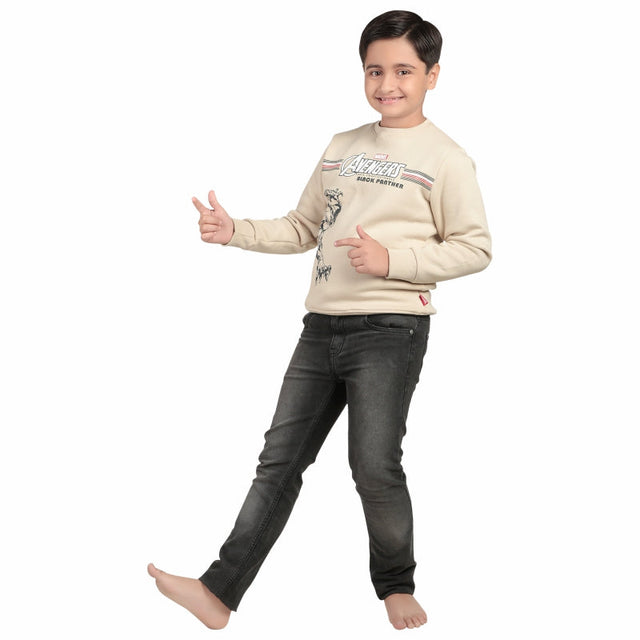 Boys Avengers Sweatshirt Round Neck Full Sleeves - Bodycare