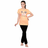Girls Cotton T-Shirt Round Neck Half Sleeves Pack of 1 - Bodycare