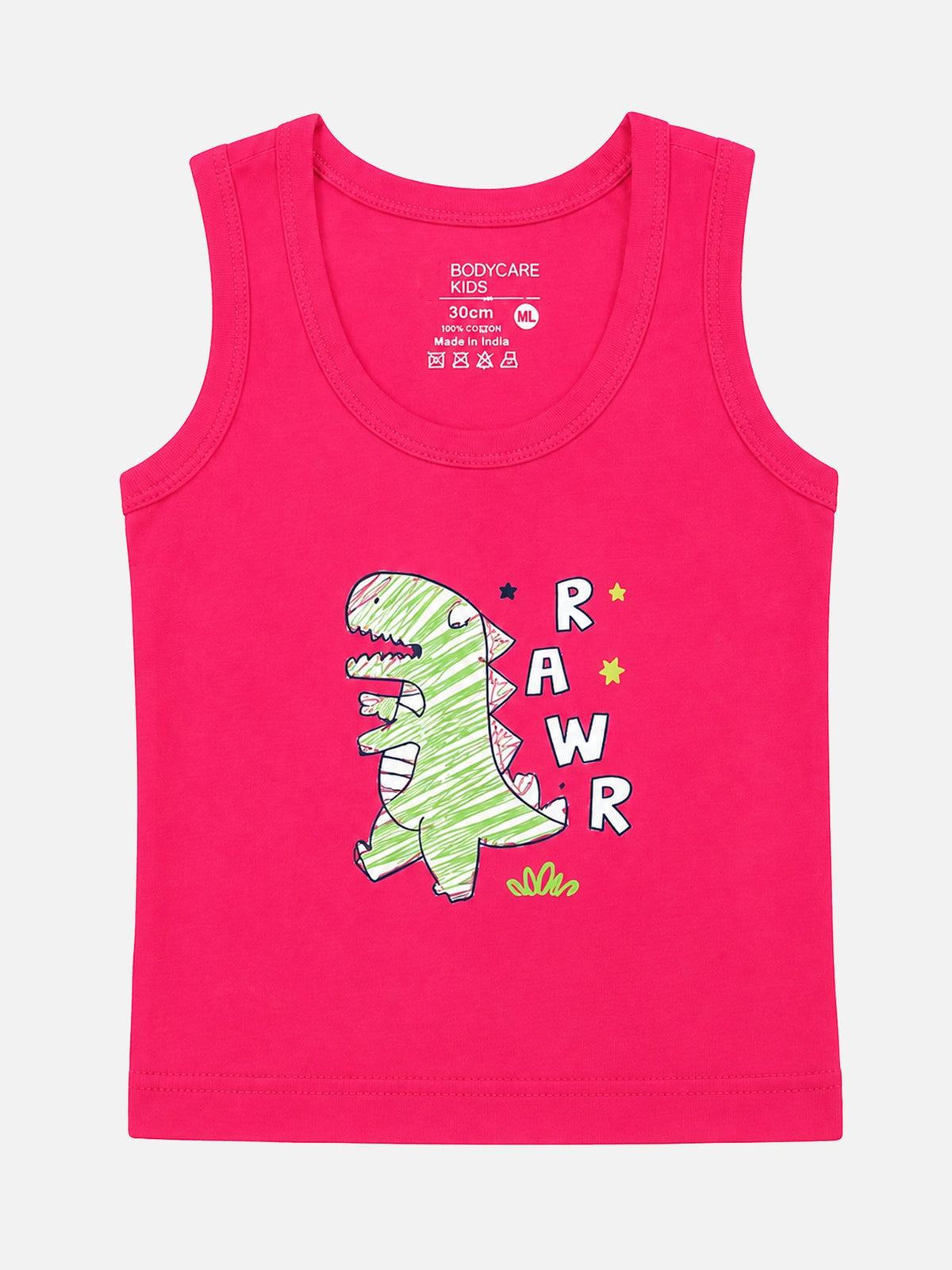Baby Boys 100% Cotton Sleeveless Round Neck Vest for Everyday Innerwear Comfort and Regular Use - Pack of 6
