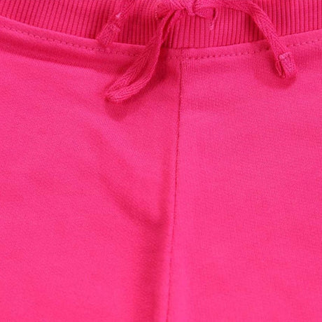 Close-up of pink kids innerwear with drawstring, soft cotton fabric
