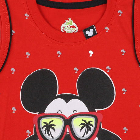 Bodycare Mickey & Friends Boys Cotton Sets Round Neck Sleeveless