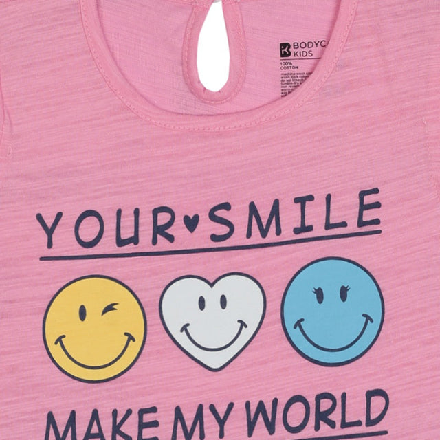 Baby Girls T-Shirt Round Neck Half Sleeves - Bodycare