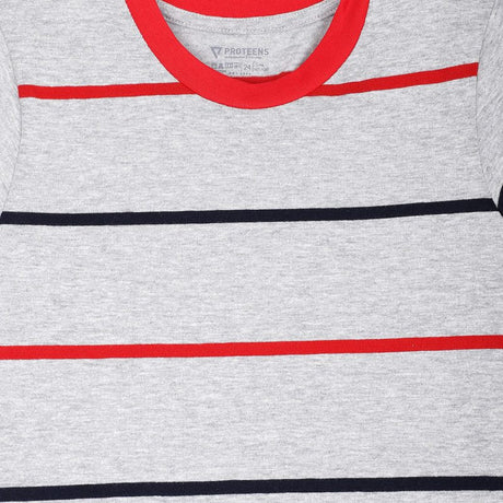 Bodycare Boys Tshirt Striped Round Neck Full Sleeves