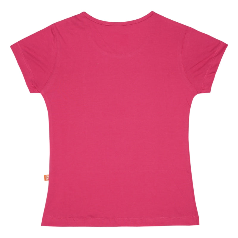 Bodycare Girls Cotton Round Neck Half Sleeves Tshirt Pack Of 2