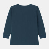 Quilt Antibacterial Unisex Thermal Tops Round Neck Full Sleeves Pack Of 2