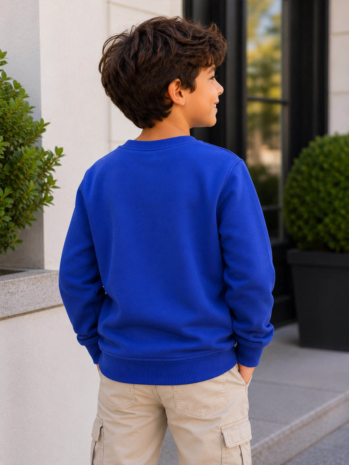 Girls Full Sleeves Round Neck Sweatshirt for Casual Wear, Easy Movement and Everyday Wardrobe Comfort