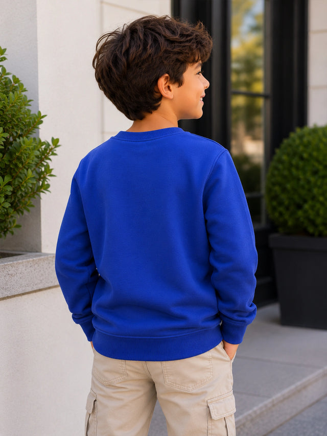 Girls Full Sleeves Round Neck Sweatshirt for Casual Wear, Easy Movement and Everyday Wardrobe Comfort