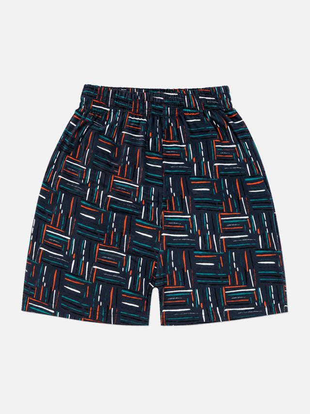 Boys Printed Shorts for Casual Wear, Lounge Comfort, Easy Movement and Regular Wardrobe Use - Pack of 6