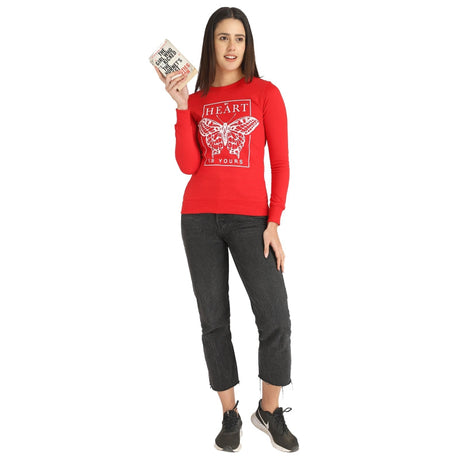 DYCA Women Cotton Cotton Full Sleeves Sweatshirt