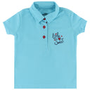 DYCA Girls Tshirt Collar Half Sleeves Solid