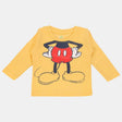 Baby Boys Mickey & Friends T-Shirt Round Neck Full Sleeves - Bodycare