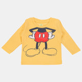 Baby Boys Mickey & Friends T-Shirt Round Neck Full Sleeves - Bodycare
