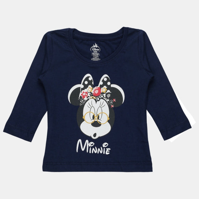 Baby Girls Minnie & Friends T-Shirt Round Neck Full Sleeves - Bodycare