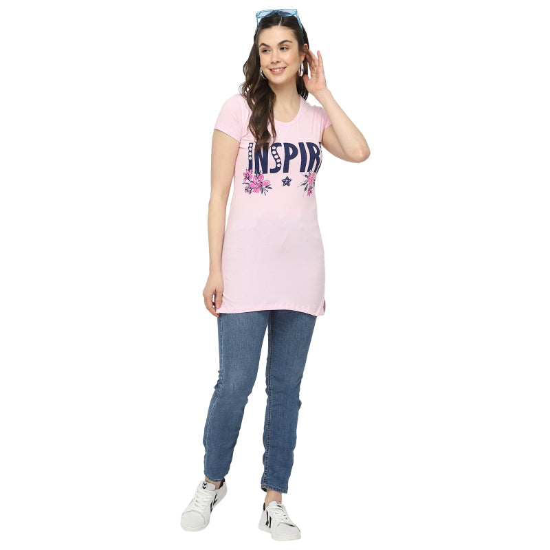 DYCA Women T-shirt Round Neck Half Sleeves