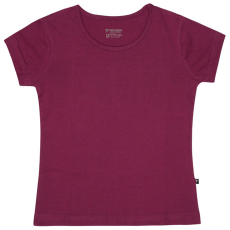 Bodycare Girls Cotton Round Neck Half Sleeves Tshirt Pack Of 2