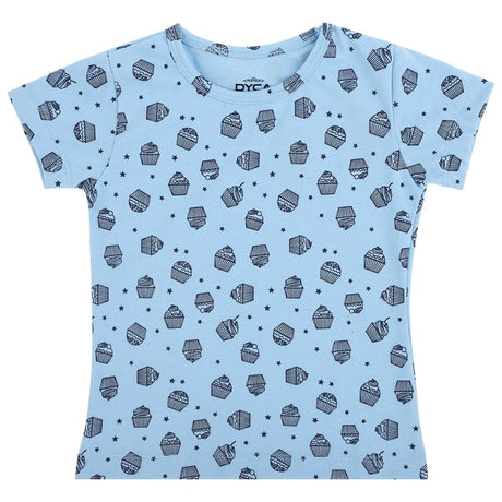 DYCA Girls Round Neck Half Sleeves T-Shirt