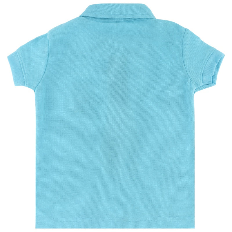 DYCA Girls Tshirt Collar Half Sleeves Solid