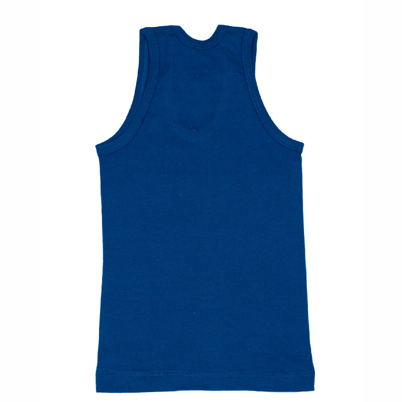 Boys 100% Cotton Vest Round Neck Sleeveless Pack of 4 - Bodycare