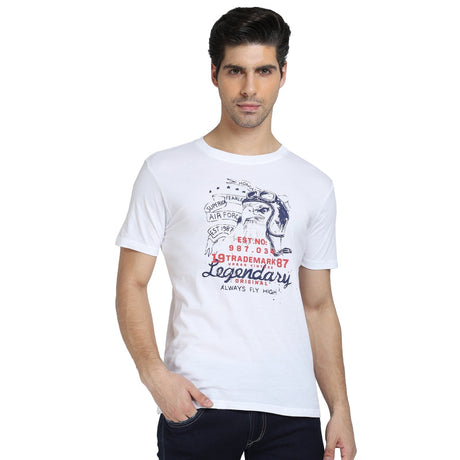 Men T-Shirt Round Neck Half Sleeves