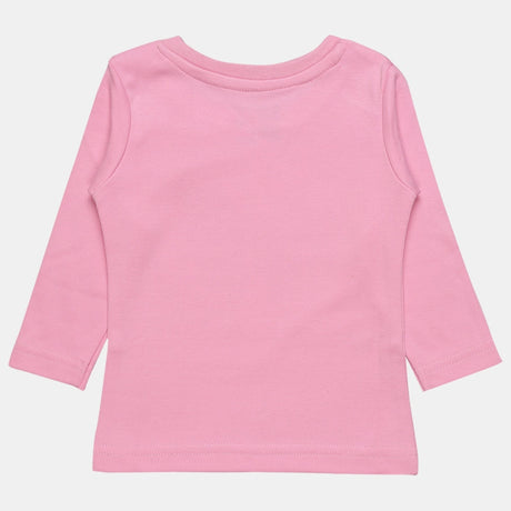Baby Girls T-Shirt Round Neck Full Sleeves