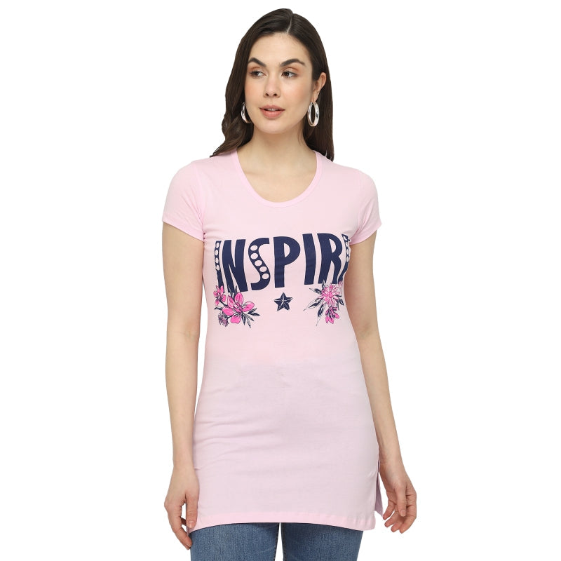 DYCA Women T-shirt Round Neck Half Sleeves