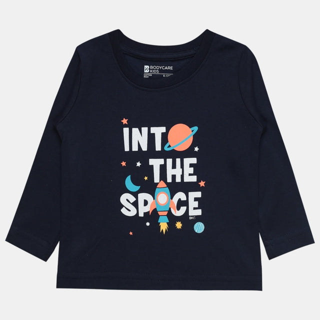 Baby Boys T-Shirt Round Neck Full Sleeves - Bodycare